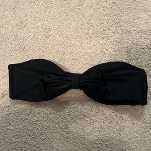 Nordstrom BP Black Bow Bikini Top